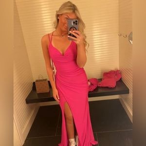 Hot Pink Prom Dress